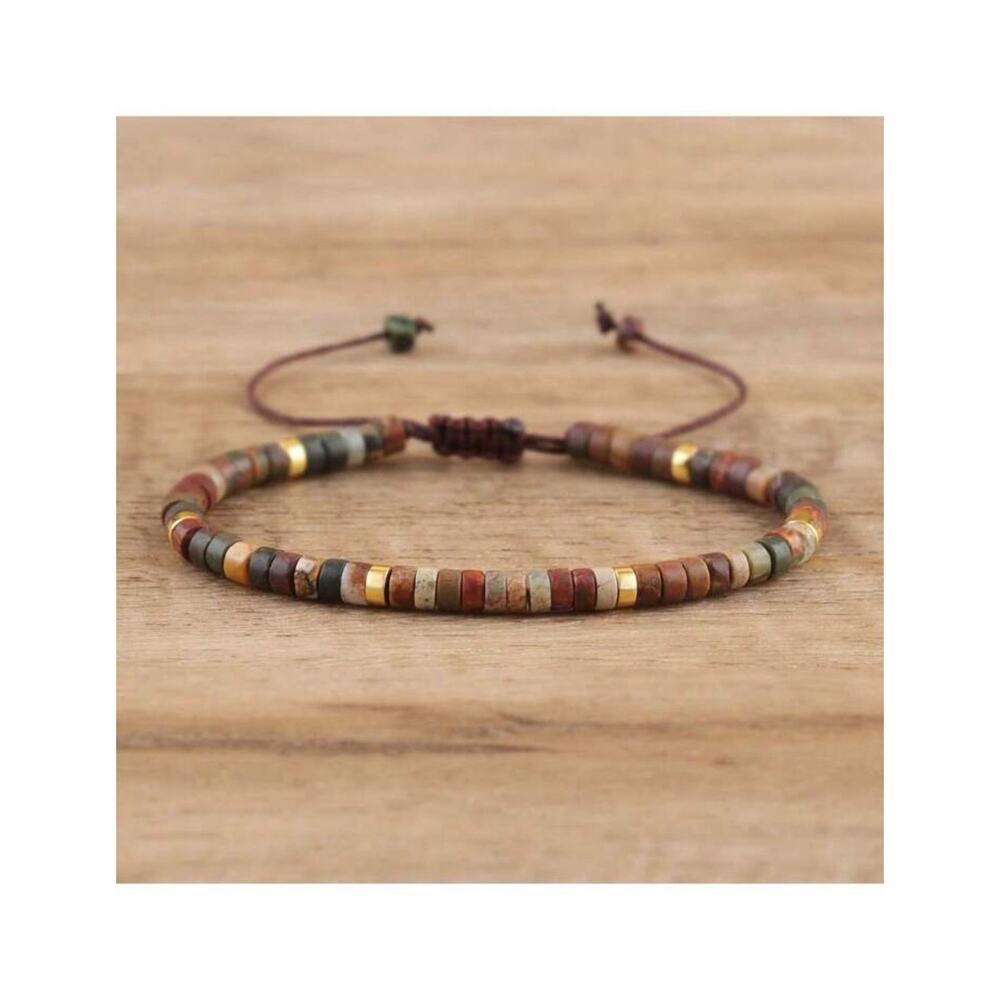 Healing Crystal Bracelet: 7 Chakra Stone Yoga Reiki Bracelet for Women P…